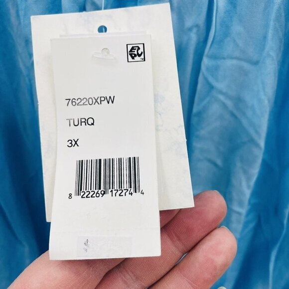 Raviya Womens Plus Size 3X Pigment-Wash Off-The-Shoulder Dress Swim Cover-Up $58 - Picture 7 of 7